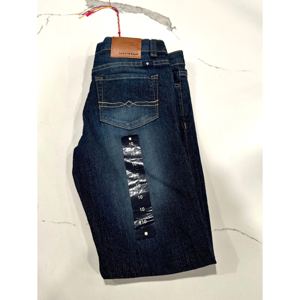 Lucky Brand Zoe Skinny Jeans Girls‎ Size 10 Dark Wash Denim